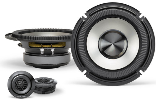 Alpine BassRev BRV-S65C 6.5" Mid-bass Component Speakers with Tweeters