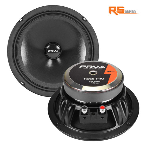 PRV Audio RS65-PRO 6.5" 100W RMS Full-Range Speakers - 4 Ohm (Pair)