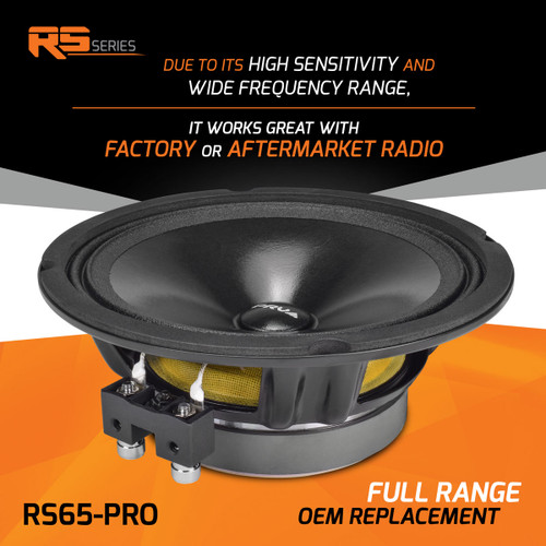 PRV Audio RS65-PRO 6.5" 100W RMS Full-Range Speakers - 4 Ohm (Pair)