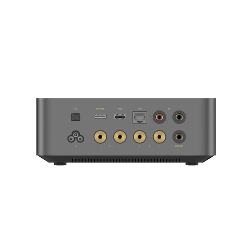 WiiM Amp Ultra Wireless Streaming Amplifier with Bluetooth and Google Cast (Space Gray)
