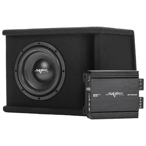 Skar Audio BNDLE-SDR1X8D2 Single 8" 350W RMS SDR Series Complete Subwoofer Package with Vented Enclosure and Amplifier