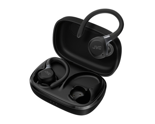 JVC HA-EC75T Wireless Sports Headphones with Active Noise Cancellation and Adjustable Fit