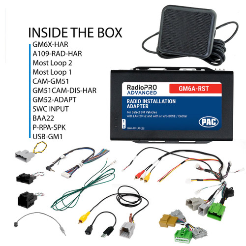 PAC GM6A-RST Radio Replacement Interface with OnStar, SWC, and Amplifier Retention for GM Vehicles