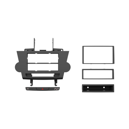 Metra 99-8274B Double-DIN Installation Kit for Select 2008-2012 Toyota Highlander - Black 
