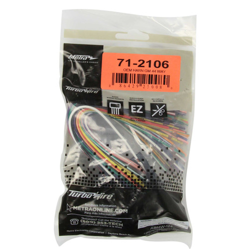 Metra 71-2106 OEM Harness for Select 2010-Up GM Vehicles