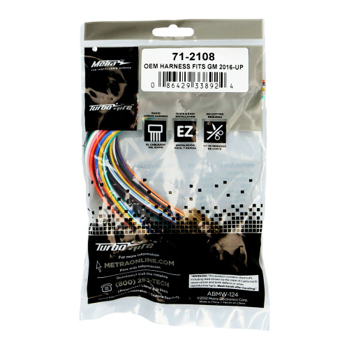 Metra 71-2108 OEM Harness for Select 2016-Up GM Vehicles