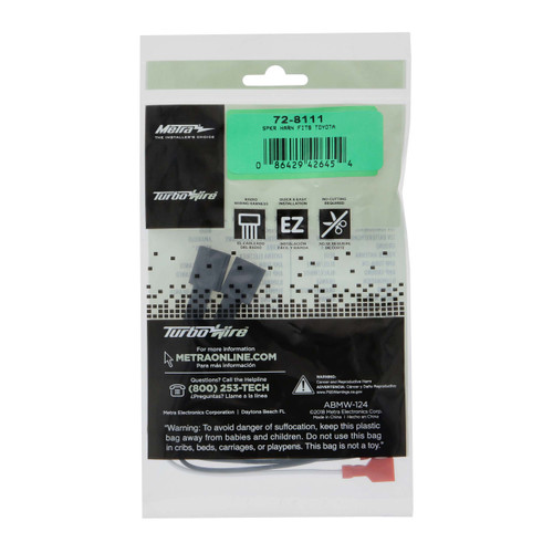 Metra 72-8111 Speaker Harness for Select 2020-Up Toyota Vehicles