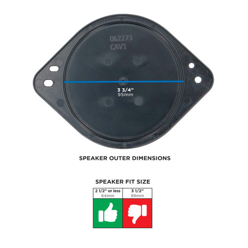 Metra 82-5609 Tweeter Mounting Brackets for Select 2021-Up Ford Bronco Vehicles