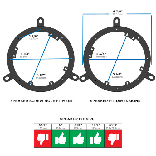 Metra 82-9200 Speaker Mounting Brackets for Select 2004-2018 Volvo Vehicles