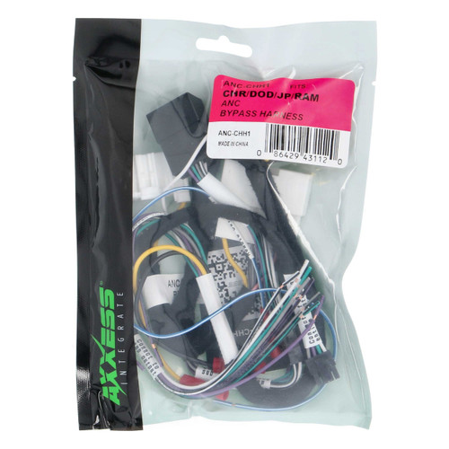 Axxess ANC-CHH1 ANC Bypass Harness for Select 2015-2022 Chrysler, Dodge, Jeep and RAM Vehicles