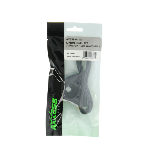 Axxess AX35E-6 Male 3.5mm Cable Plug to Female 3.5mm Jack with Mount