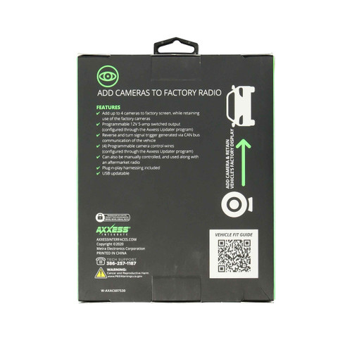 Axxess AXAC-FD1 Camera Data Interface with Pre-Wired Harness for Select 2011-2023 Ford Vehicles