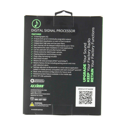 Axxess AXDSPL-CH3 DSP Interface with Pre-Wired Harness for Select 2011-2019 Chrysler Vehicles