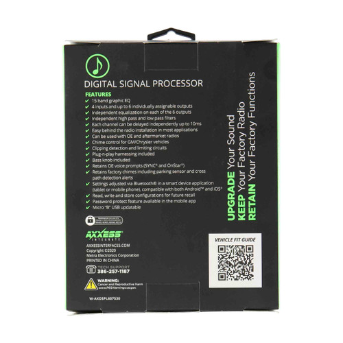 Axxess AXDSPL-CH4 DSP Interface with Pre-Wired Harness for Select 2007-2018 Chrysler Vehicles