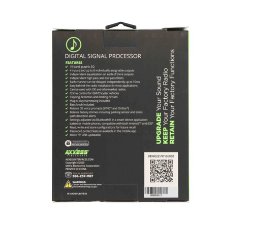 Axxess AXDSPL-HK4 DSP Interface with Amp Bypass Harness for Select 2017-Up Hyundai/Kia Vehicles