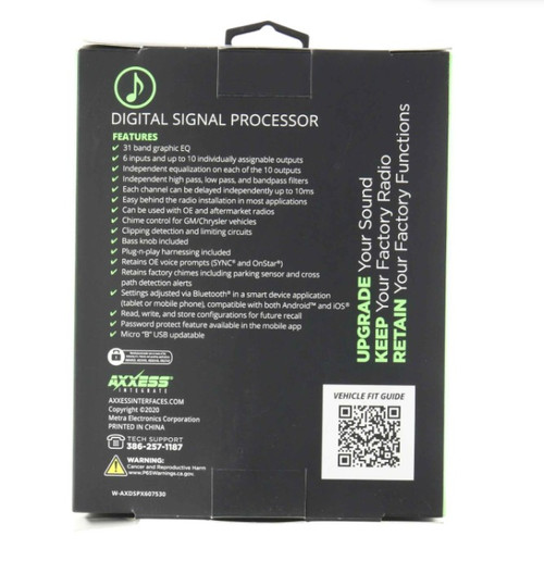 Axxess AXDSPX-HD2 DSP Package with Waterproof Resistant Enclosure for Select 2014-Up Harley-Davidson Motorcycles