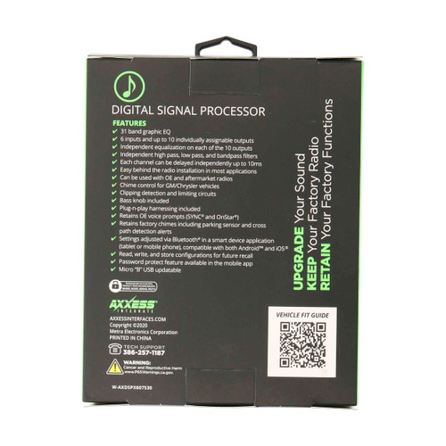 Axxess AXDSPX-HN3 MOST/DSP Data Interface with Amplifier Bypass Harness for Select 2016-2020 Honda Vehicles