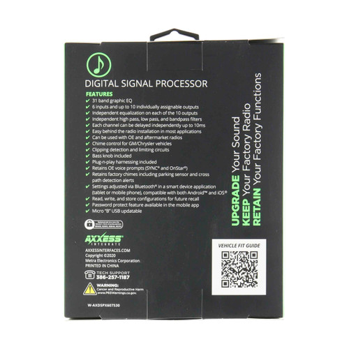 Axxess AXDSPX-TY3 DSP Data Interface with Pre-Wired Harness for Select 2018-2023 Toyota Vehicles