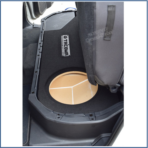 Ground Shaker TOYTC112B Single 12" Sealed Subwoofer Box for 2024 Toyota Tacoma Double-Cab