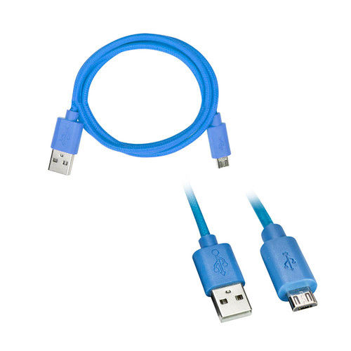 Axxess AXMROB-BL 3 Foot Replacement Micro B Cables - Blue
