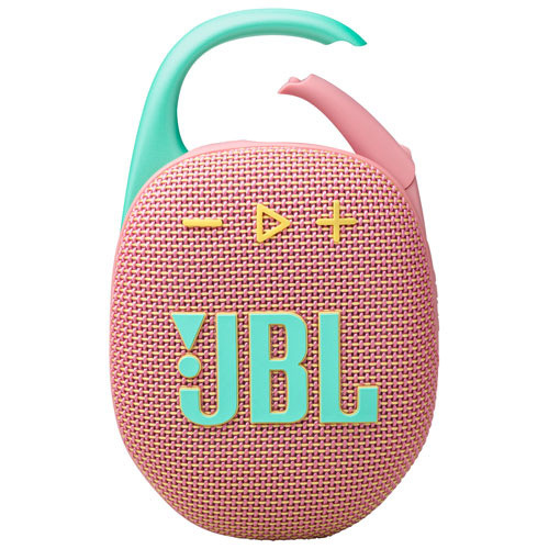 Open Box - JBL Clip 5 Waterproof Bluetooth Wireless Speaker - Pink