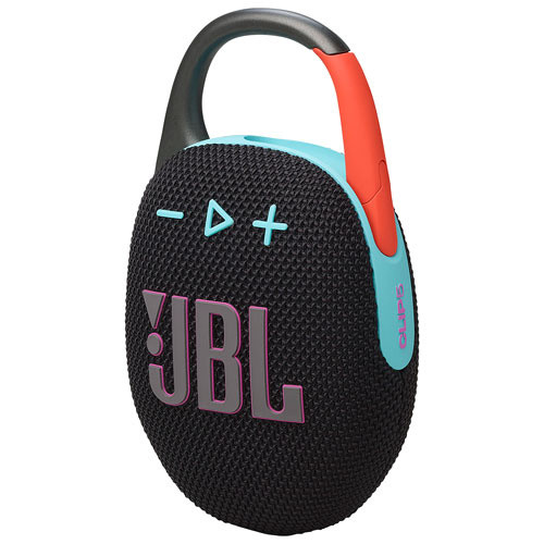 Open Box - JBL Clip 5 Waterproof Bluetooth Wireless Speaker - Funky Black