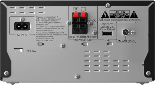 Panasonic SC-PM700 Micro System with CD, Radio, and Wireless Bluetooth