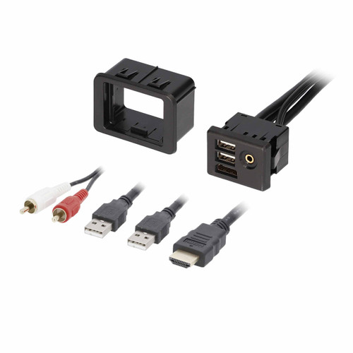 Axxess AXUSB-RAM1-6 USB/AUX/HDMI Panel for Select 2015-Up Chrysler/Dodge/Jeep Vehicles