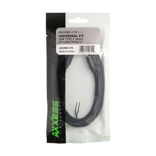 Axxess AXUSBC-LTG 6ft USB-C Male to Lightning Replacement Cable