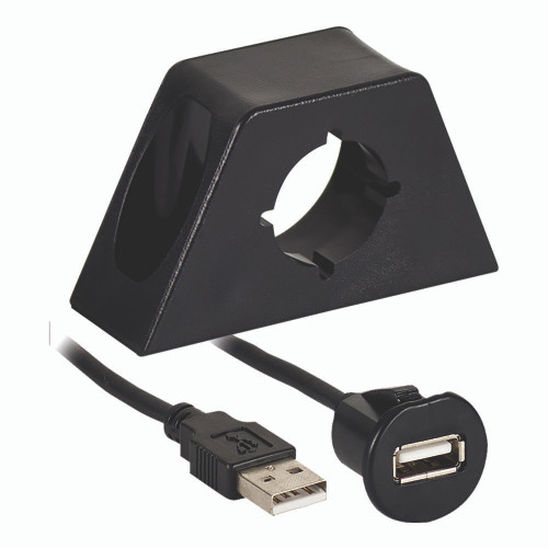 Axxess AXUSBE-6 Male USB to Female USB Jack with Mount