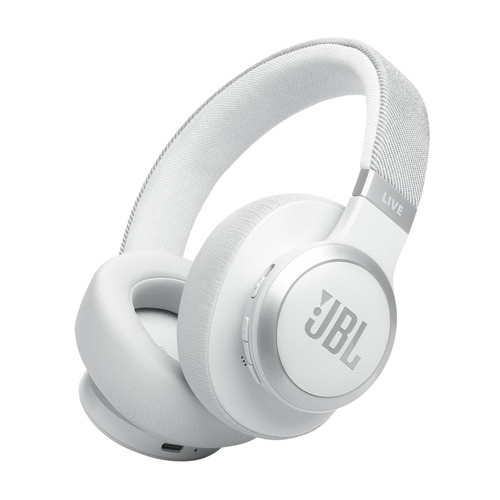 Open Box - JBL Live 770NC Over-Ear Wireless Bluetooth® Noise-Canceling Headphones - White