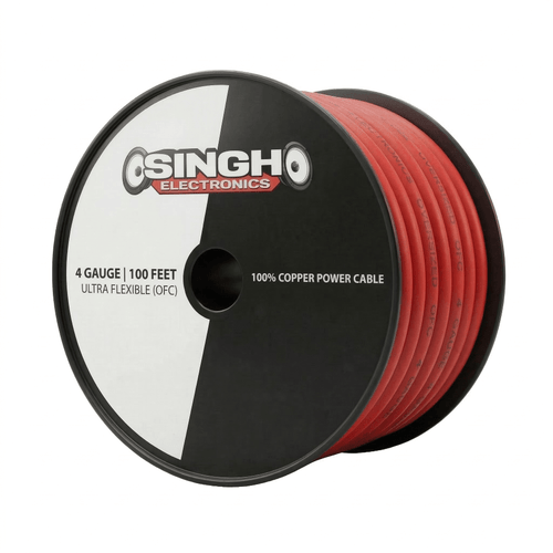 Singh Electronics 4 Gauge OFC - 100ft Spool