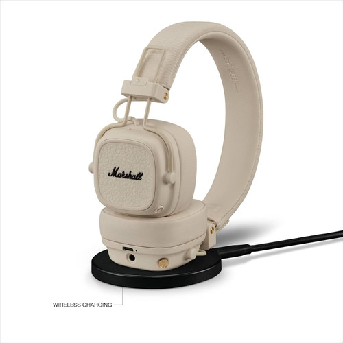 Marshall Major V Wireless On-Ear Bluetooth Headphones - Cream