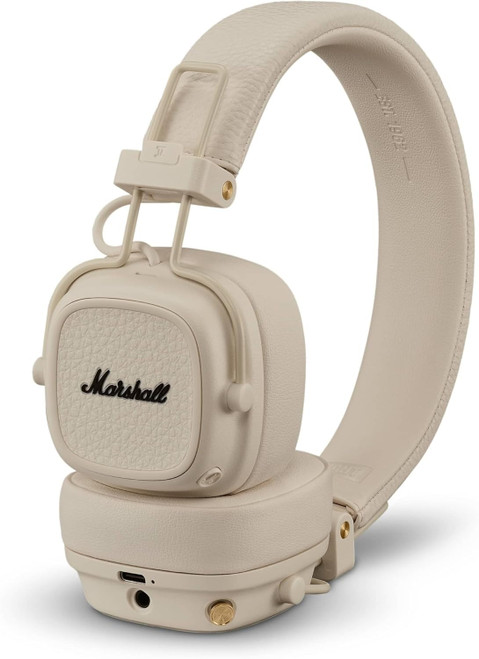 Marshall Major V Wireless On-Ear Bluetooth Headphones - Cream
