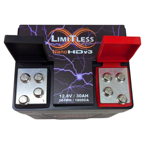 Limitless Lithium Nano HDv3 - 30AH Motorcycle / Powersports Battery