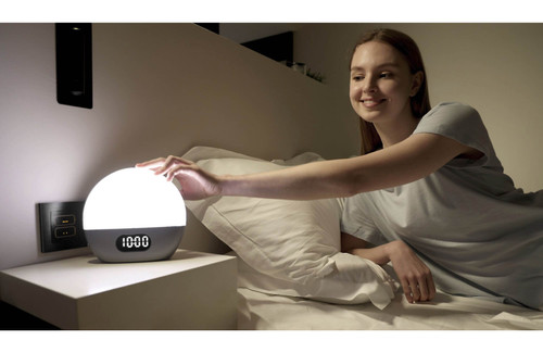 WiiM Wake-Up Light Smart Sunrise Alarm Clock with Powered Speaker, Wi-Fi and  Bluetooth
