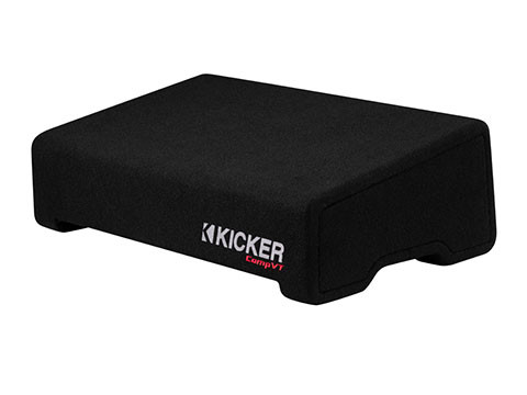 Kicker 52CVTDF122 Single 12" 450W RMS Downward-Firing Loaded Subwoofer Enclosure - 2 Ohm