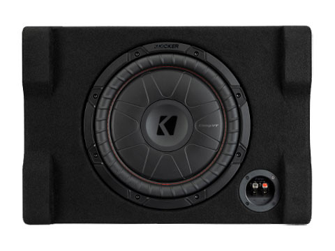 Kicker 52CVTDF122 Single 12" 450W RMS Downward-Firing Loaded Subwoofer Enclosure - 2 Ohm