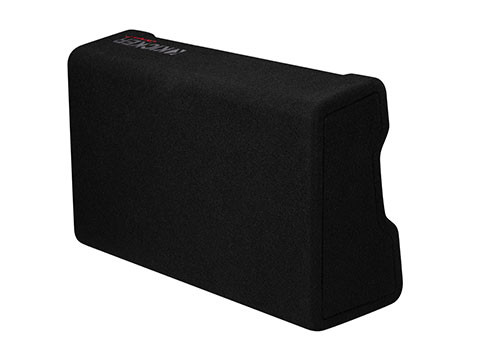 Kicker 52CVTDF102 Single 10" 375W RMS Downward-Firing Loaded Subwoofer Enclosure - 2 Ohm