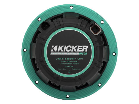 Kicker 51MSC8 8" 200W RMS Marine Coaxial Speakers 