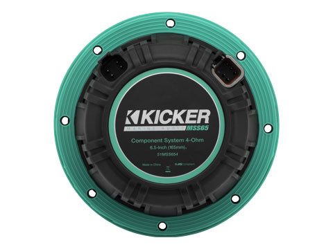 Kicker 51MSS65 6.5" 100W RMS Premium Marine Component Speakers - 4 Ohm