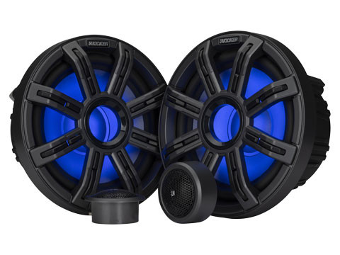 Kicker 51MSS8 8" 200W RMS Premium Marine Component Speakers - 4 Ohm