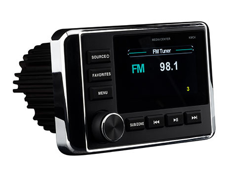 Kicker 51KMC4 Marine Dual-Zone Media Center with Bluetooth