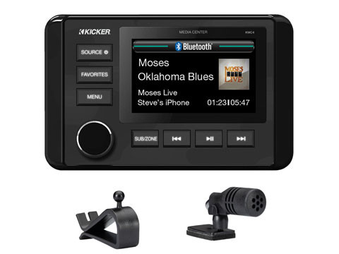 Kicker 51KMC4 Marine Dual-Zone Media Center with Bluetooth