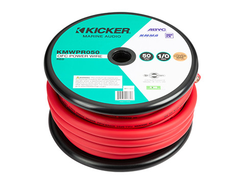 Kicker 47KMWPR820 8 AWG Marine Power Wire - 20ft (Red)