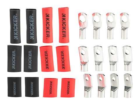 Kicker 47RT4 4-Gauge with 5/16" Hole Marine-Grade Ring Terminals - 4 Pack