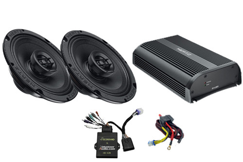 Hertz HD24H-SP1-A2B Sound Pack 1 for Select 2024+ Harley-Davidson Motorcycles with Two 6.5" Speakers, A2B Module, and 4-Channel Amplifier