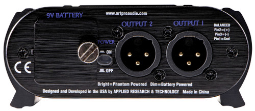 Art Pro Audio DualXDirect 2-Channel Active Direct Box Connects Unbalanced Instrument, Line, or Speaker Signals to Balanced Inputs