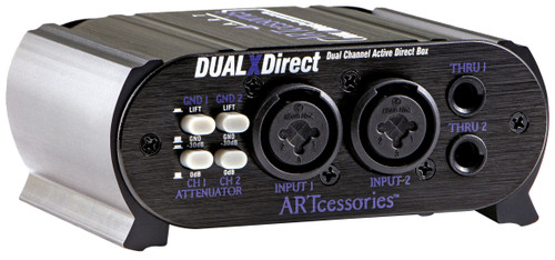 Art Pro Audio DualXDirect 2-Channel Active Direct Box Connects Unbalanced Instrument, Line, or Speaker Signals to Balanced Inputs