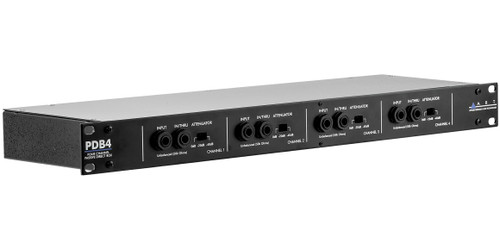 Art Pro Audio PDB4 4-Channel Passive Rackmount DI Connects Multiple Unbalanced Instrument, Line, or Speaker Signals to Balanced Inputs